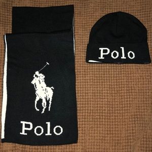 Polo Ralph Lauren beanie & scarf set